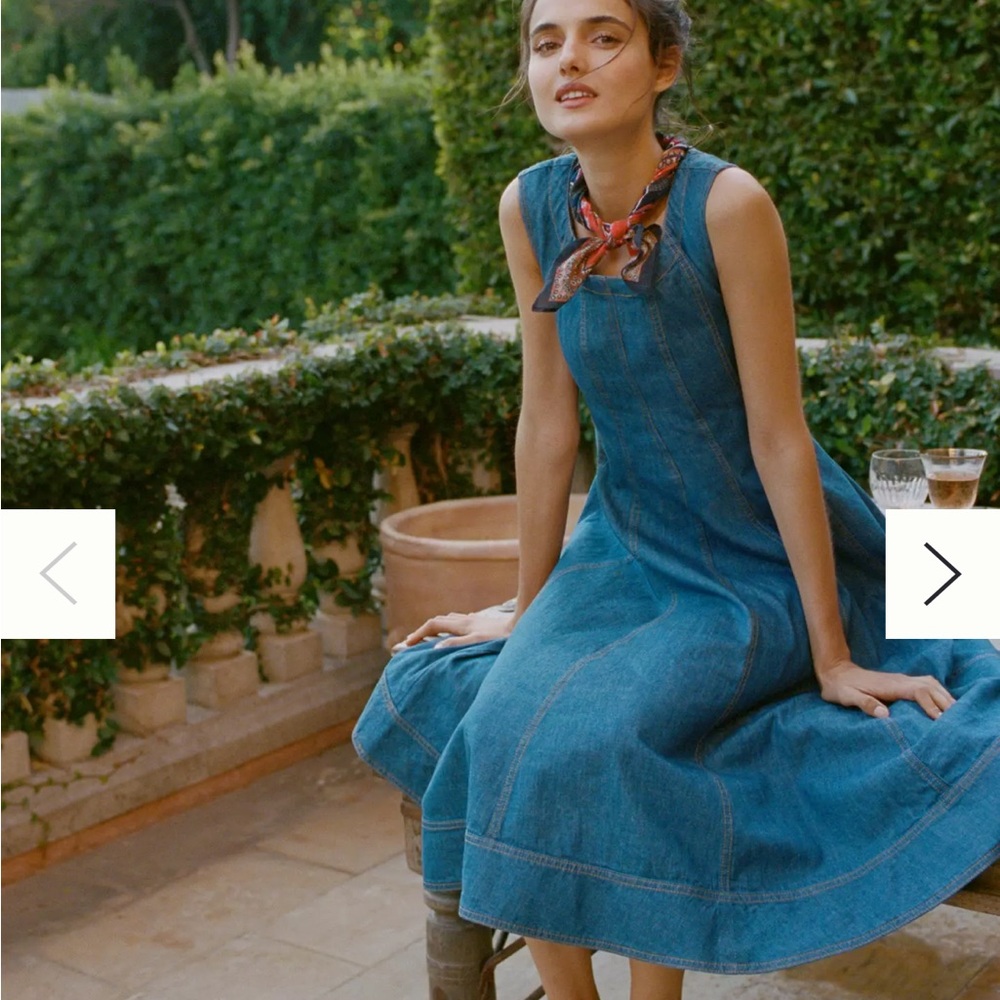 Pilcro Denim Midi Dress
